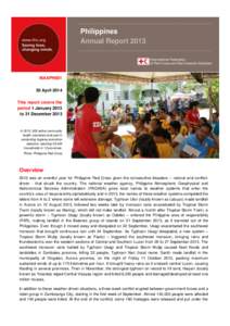 Philippines Annual Report 2013 MAAPH001 30 April 2014 This report covers the