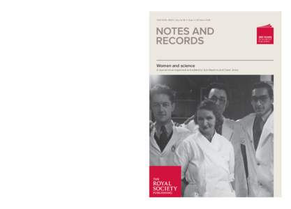 Royal Society / Notes and Records of the Royal Society / United Kingdom