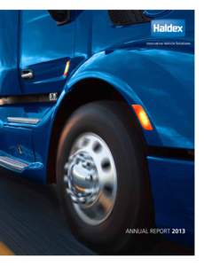 Innovative Vehicle Solutions  ANNUAL REPORT 2013