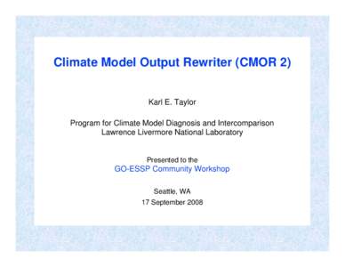 Action items inspired by the IPCC exercise