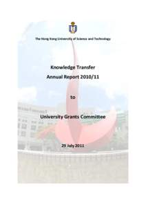 The Hong Kong University of Science and Technology  Knowledge Transfer Annual Report[removed]to