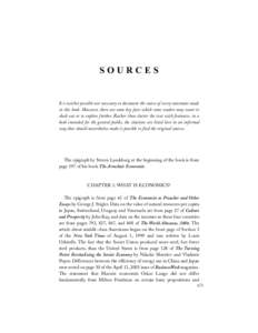 sources:Layout:56 PM Page 671  SOURCES It is neither possible nor necessary to document the source of every statement made in this book. However, there are some key facts which some readers may want to