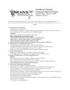 NEANS Panel Resource Digest