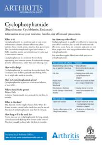 Rheumatology / Autoimmune diseases / Cyclophosphamide / Prodrugs / Arthritis / Systemic lupus erythematosus / Vasculitis / Medicine / Health / Anatomy