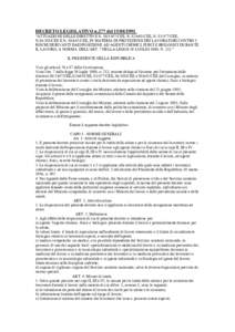 DECRETO LEGISLATIVO n.277 del 