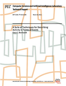 Computer Science and Artificial Intelligence Laboratory Technical Report MIT-CSAIL-TRMarch 30, 2015