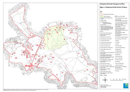 Hampstead Heath Management Plan Figure 12 Hampstead Heath Historic Features Key Hampstead Heath Site Boundary English Heritage area