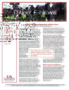 Dairy E-News June 2014 Inside: ■ FDA Guidance Will Affect