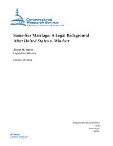 United States / Defense of Marriage Act / Lawrence v. Texas / Same-sex marriage / Loving v. Virginia / Equal Protection Clause / Intermediate scrutiny / Windsor v. United States / Baker v. Nelson / Law / Same-sex marriage in the United States / Politics of the United States