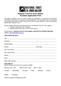 Microsoft Word - Volunteer Application Form