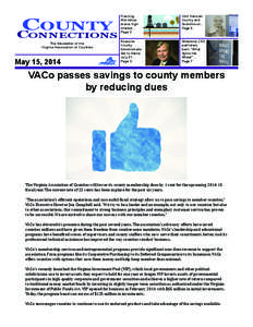 C ounty Connections The Newsletter of the Virginia Association of Counties