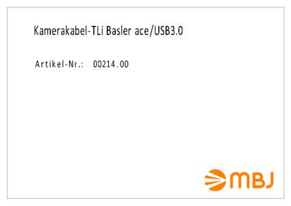 Kamerakabel-TLi Basler ace-USB3.sep