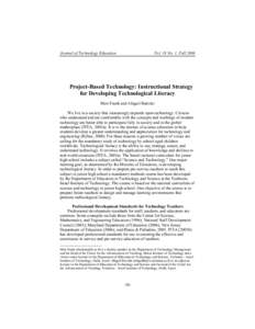 E-learning / Educational technology / Information and communication technologies in education / Science education / Learning styles / Science /  technology /  society and environment education / Problem-based learning / Education / Educational psychology / Project-based learning