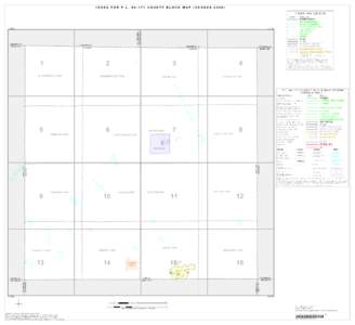 INDEX FOR P.L[removed]COUNTY BLOCK MAP (CENSUS[removed]INDEX MAP LEGEND SYMBOL NAME STYLE