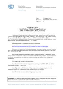 Date: Reference: Page 1 of 20 August 2014 CAS/PART/ADP 2.6/JUN.14