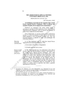 16 THE ARMED FORCES (SPECIAL POWERS) EXTENSION ORDINANCE, 1942 ORDINANCE NO. LXVI OF[removed]an