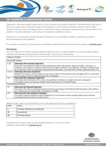 Swimming / Disability sport classification / Paralympic swimming / Sports / Swimming at the Summer Paralympics / Paralympic Games