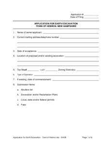 Application for Earth Excavation - Town of Hebron.pdf