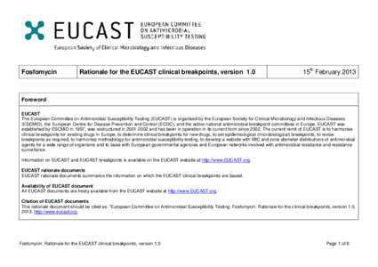 Rationale for the EUCAST clinical breakpoints