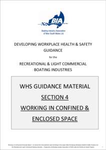 Section 4 - Working in Confined & Enclosed Space