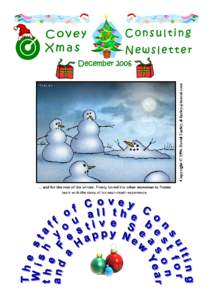 Covey Xmas Consulting Newsletter