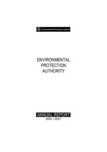 Environmental Protection Authority  ENVIRONMENTAL PROTECTION AUTHORITY