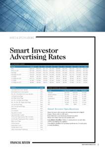 RATES & SPECIFICATIONS  ADVERTISING RATES Format  Casual