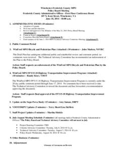 Metropolitan planning organizations / MPO / Federal Transit Administration / Virginia Department of Transportation / Lexington Area MPO / Transportation planning / Transport / Urban studies and planning