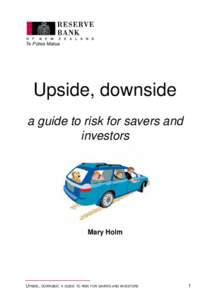 Te Pūtea Matua  Upside, downside a guide to risk for savers and investors