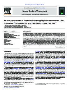 An accuracy assessment of forest disturbance mapping in the western Great Lakes