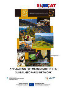 www.geopark.si  APPLICATION FOR MEMBERSHIP IN THE