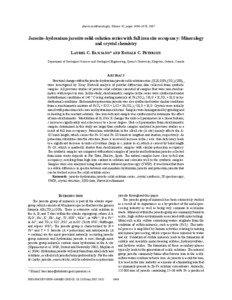 American Mineralogist, Volume 92, pages 1464–1473, 2007  Jarosite–hydronium jarosite solid-solution series with full iron site occupancy: Mineralogy