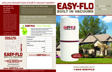 why you should have a built in vacuum system Benefits of an Easy-Flo central vacuum