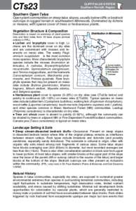 CTs23  CLIFF/TALUS SYSTEM Southern Floristic Region  Southern Open Talus