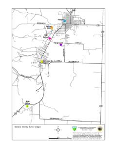 General  Vicinity Map, Burns, Oregon