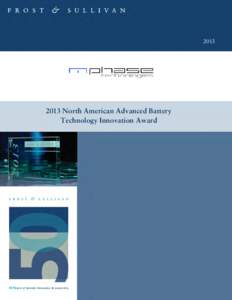 BEST PRACTICES RESEARCH[removed]North American Advanced Battery Technology Innovation Award