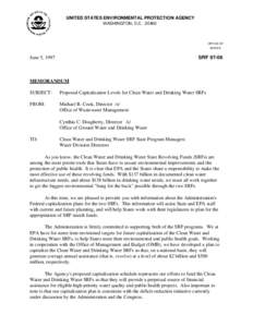 State Revolving Fund / Matter / United States / Safe Drinking Water Act / Clean Water Act / United States Environmental Protection Agency / Drinking water / Water / Clean Water State Revolving Fund / Water supply and sanitation in the United States / Federal assistance in the United States / Soft matter