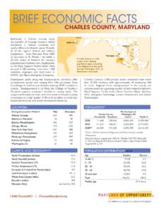BRIEF ECONOMIC FACTS  CHARLES COUNTY, MARYLAND[removed]ChooseMD | ChooseMaryland.org