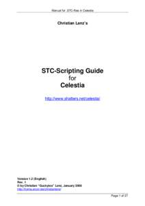 Manual for .STC-files in Celestia  Christian Lenz’s STC-Scripting Guide for