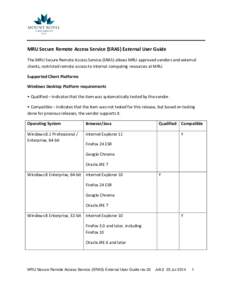 Microsoft Word - MRU Secure Remote Access Service - SRAS external user guide rev 03 - 23jul2014.docx