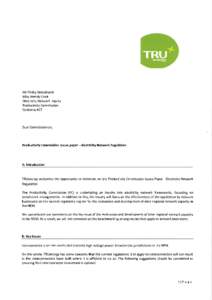 Submission 4 - TRUenergy - Electricity Network Regulation - Public inquiry