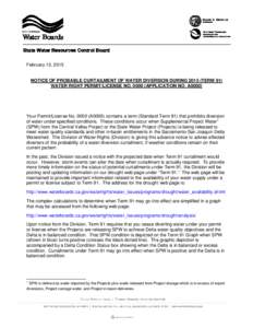 Central Valley / San Joaquin Valley / Hydrology / Environment of California / California State Water Resources Control Board / Central Valley Project / Water right / Sacramento River / Sacramento–San Joaquin River Delta / Geography of California / California / Water in California