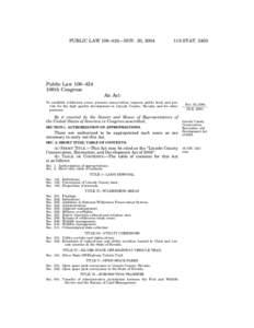 PUBLIC LAW 108–424—NOV. 30, [removed]STAT[removed]Public Law 108–424 108th Congress
