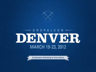 Drupalcon Denver 2012: Mobile Track  Re-thinking the render / theme layers  Presented by Alex Bronstein