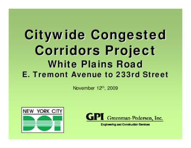 Congested Corridor Project Amboy Road  Arden Avenue to Clarke Avenue