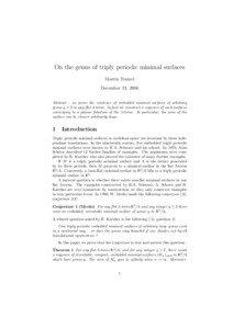 On the genus of triply periodic minimal surfaces Martin Traizet December 21, 2006