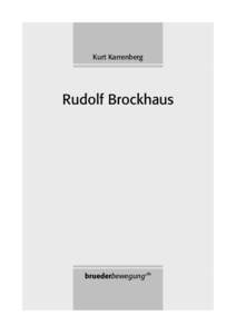 Kurt Karrenberg  Rudolf Brockhaus