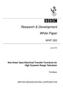 BBC Research & Development White Paper WHP283