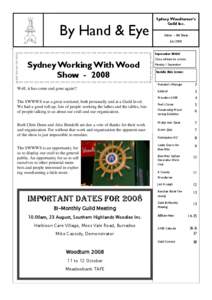 By Hand & Eye  Sydney Woodturner’s