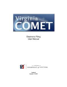 COMET Electronic Filing User Manual